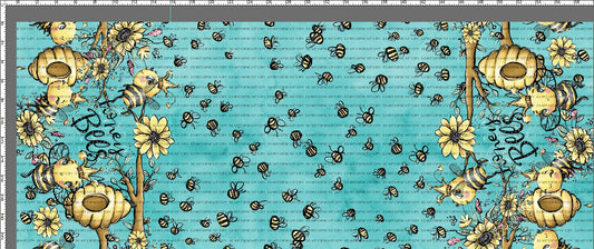R88 Pre-Order Bee My Honey Bee - Double Border Teal
