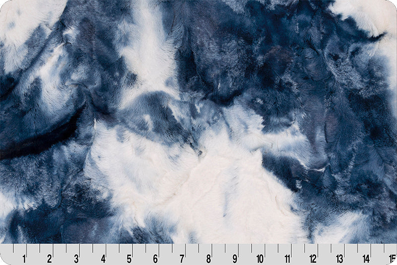 Minky Basics: Shannon Fabrics - Cuddle® Sorbet - Blue Print