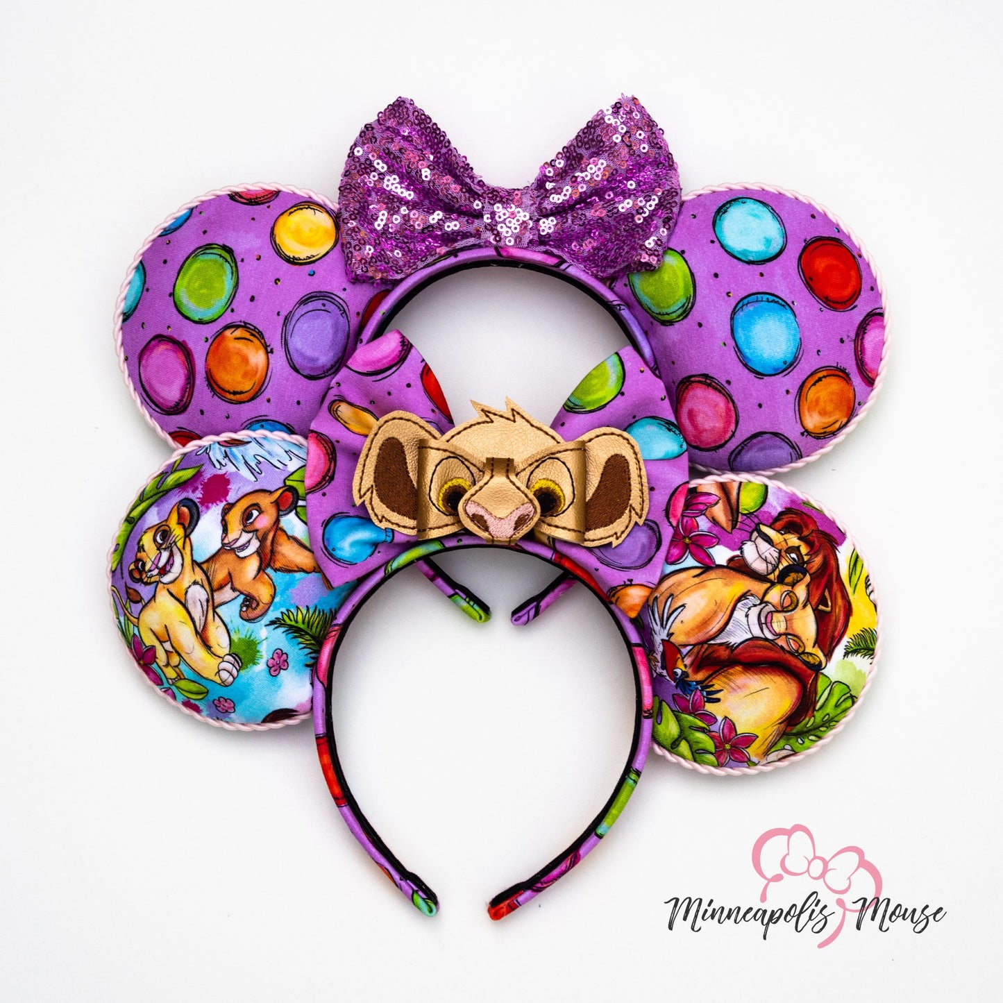 R119 Pre-Order Born to Be King - Lavendar Dots