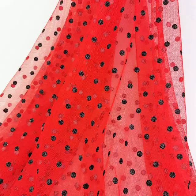 Tulle Pre-Order: Lady Bug Glitter Dots