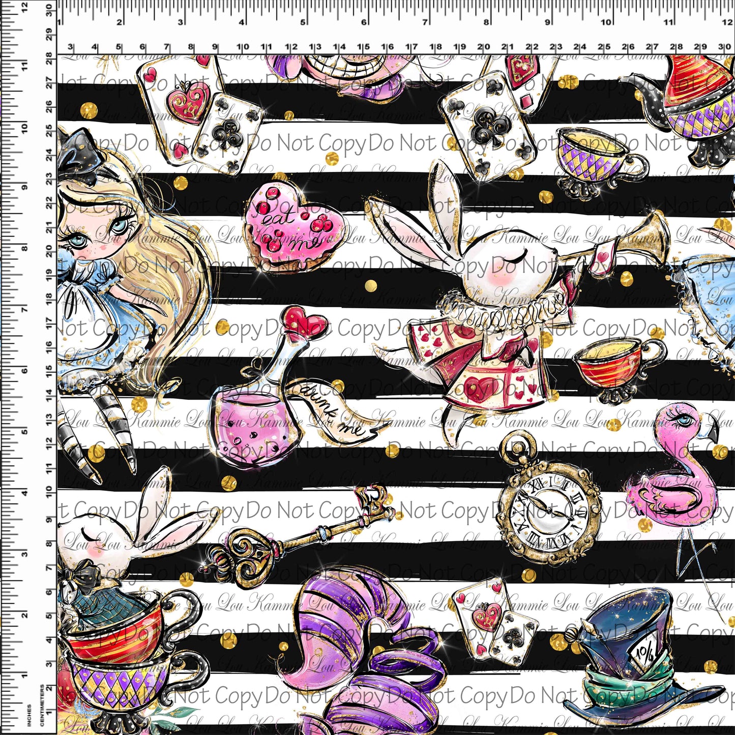 R107 Pre-Order Wonderland Tea Party - Toss Stripes