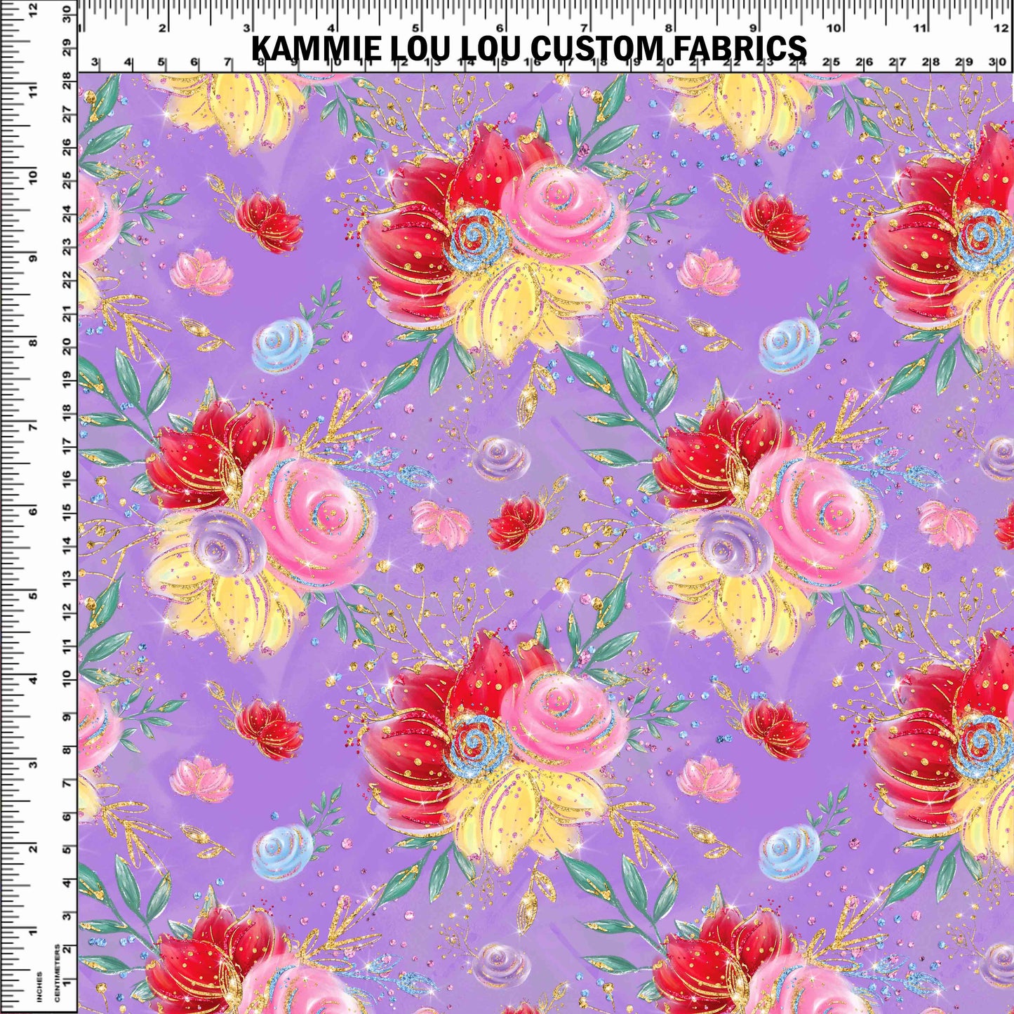 R107 Pre-Order Wonderland Tea Party - Purple Floral