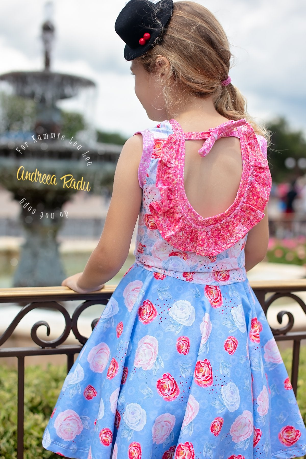 R119 Pre-Order Cherry Tree Lane - Blue Floral