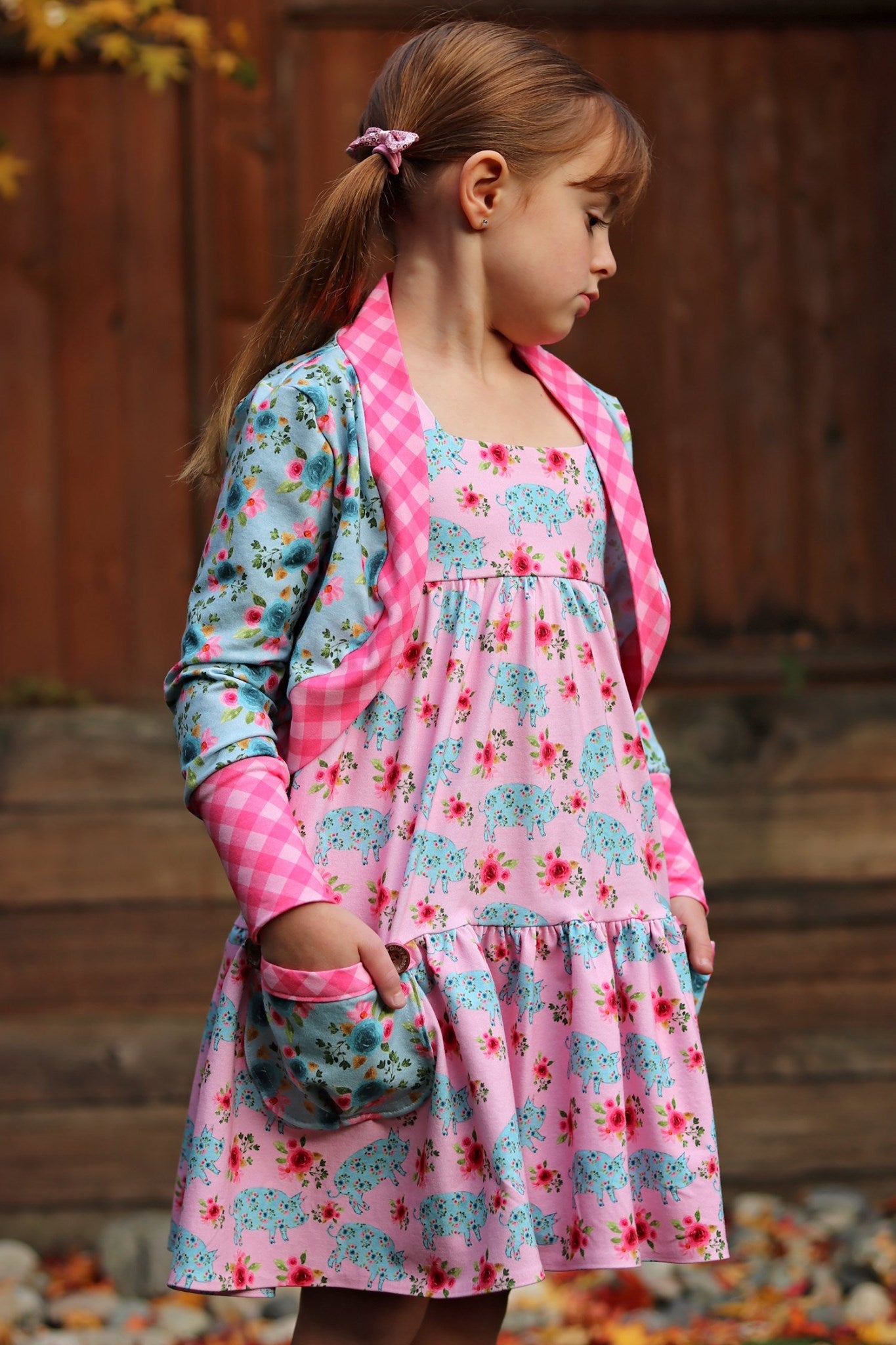 R112 Pre-Order Country Roads - Gingham Pink
