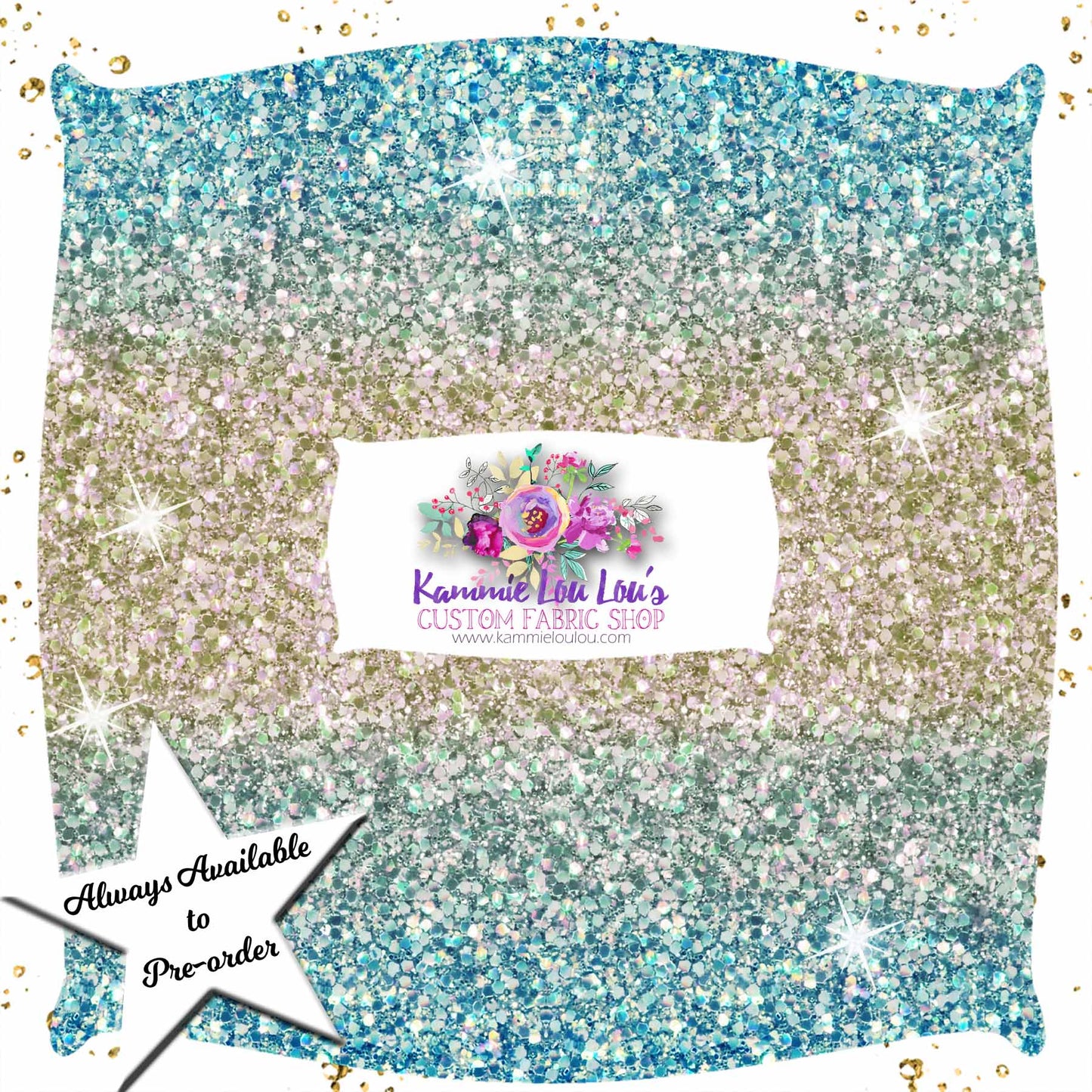 Endless Essentials Pre-Order: Kammieland Glitters - Blue Gold Ombre