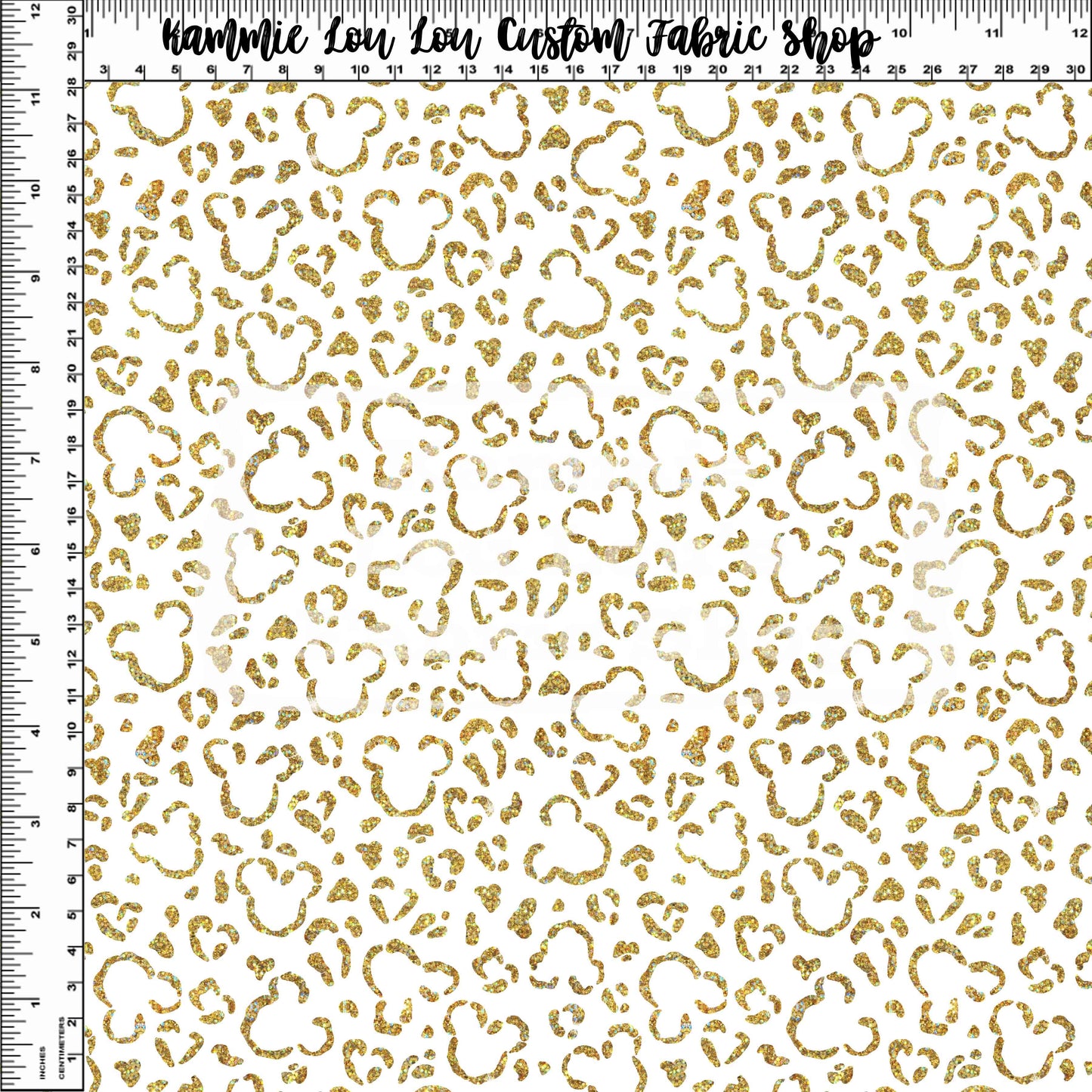 Endless Essentials Pre-Order - Wild Silhouettes - Gold Glitter on White - Small Scale