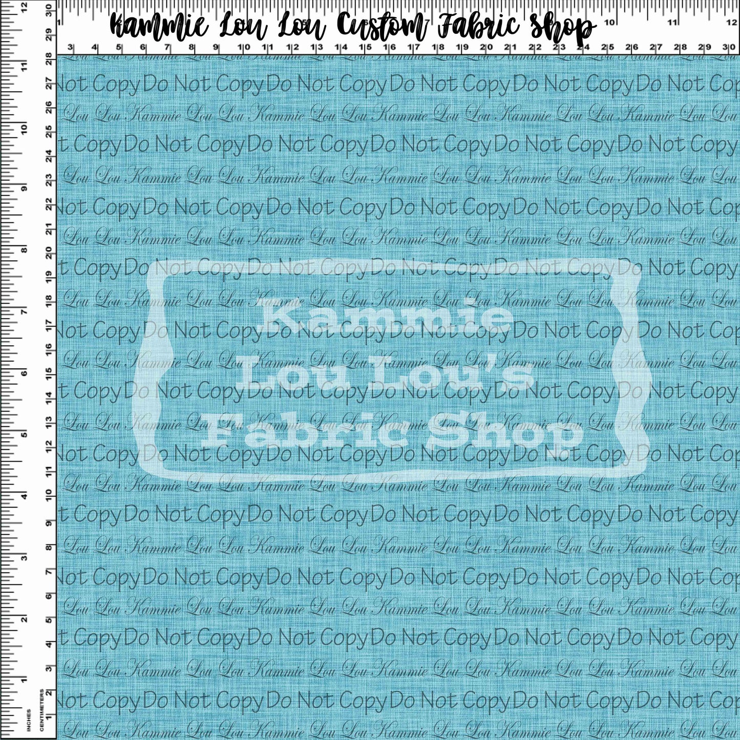 Endless Essentials Pre-Order Kammieland Most Requested - Faux Linen - AQUA