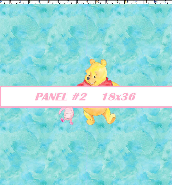 R46 Pre-Order Hundred Acre Woods - Panel #2 - Teal