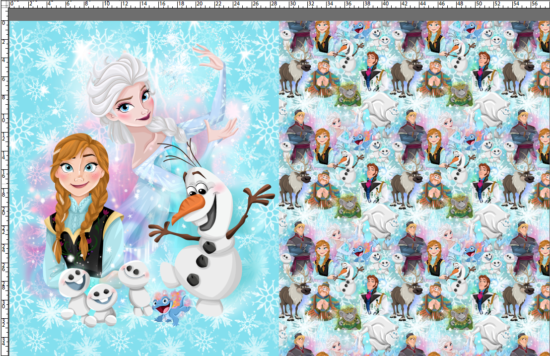 R122 Pre-Order: Blank-a-palooza - Ice Queen - TODDLER BLANKET SET PANEL