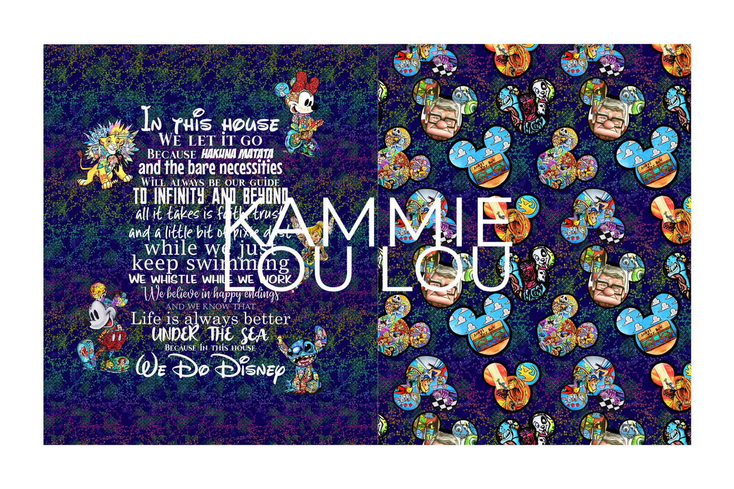 R122 Pre-Order: Blank-a-palooza - Magic Art Finale - In this House - TODDLER BLANKET SET PANEL