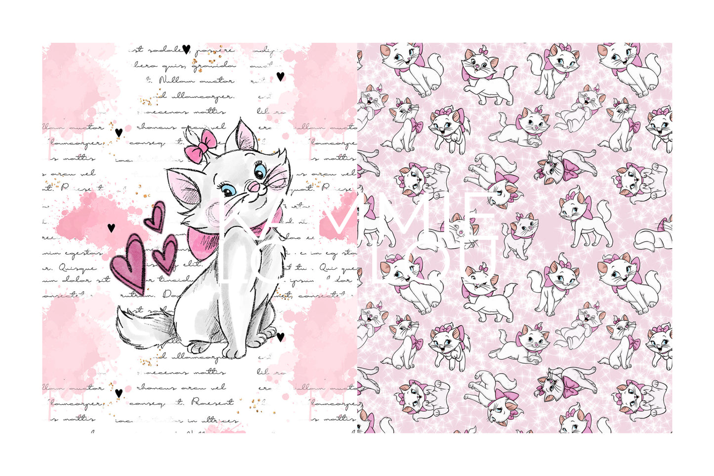 R122 Pre-Order: Blank-a-palooza - Pretty Kitty - TODDLER BLANKET SET PANEL