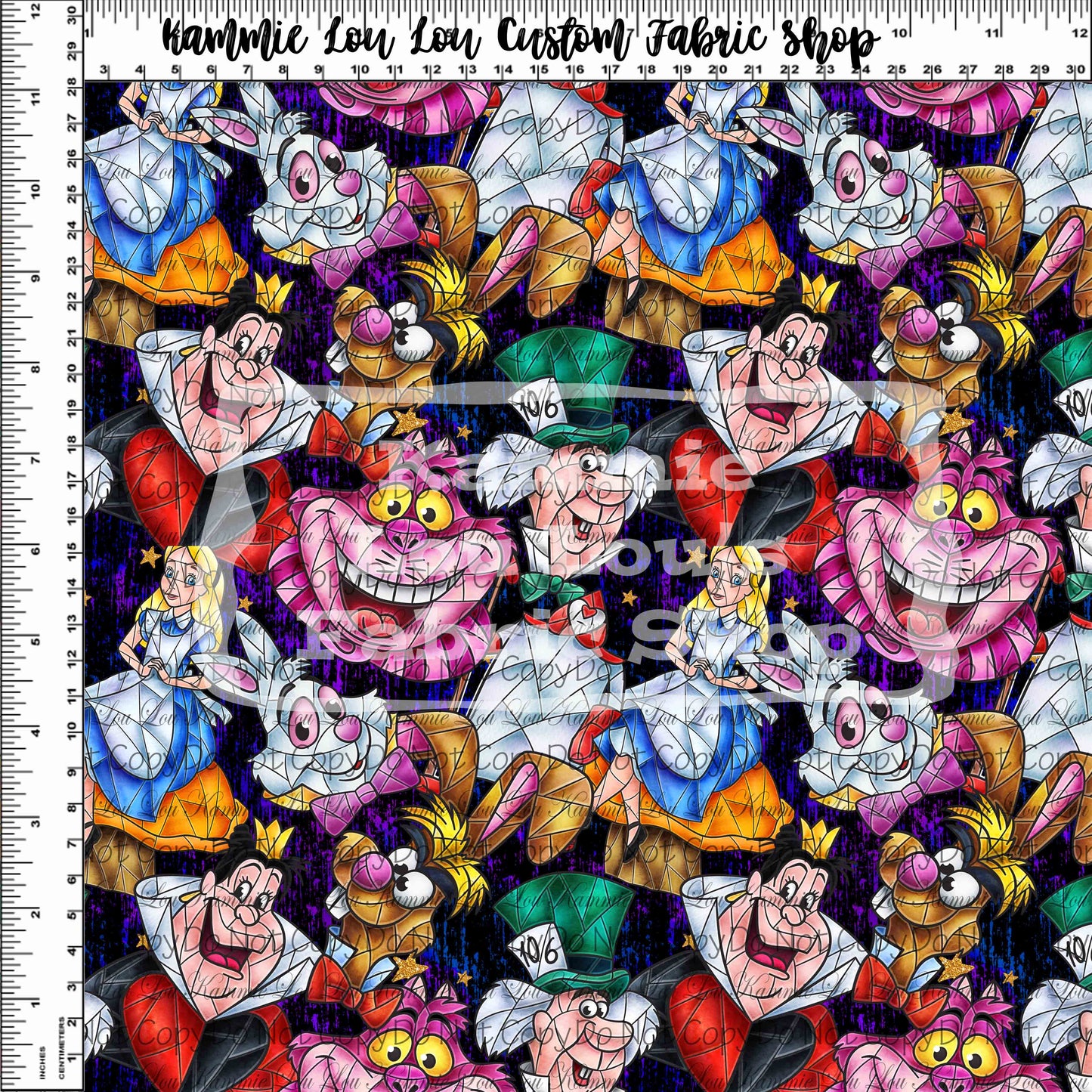 R104 Pre-Order: Stained Glass Alice - Main Toss - Black - Regular Scale