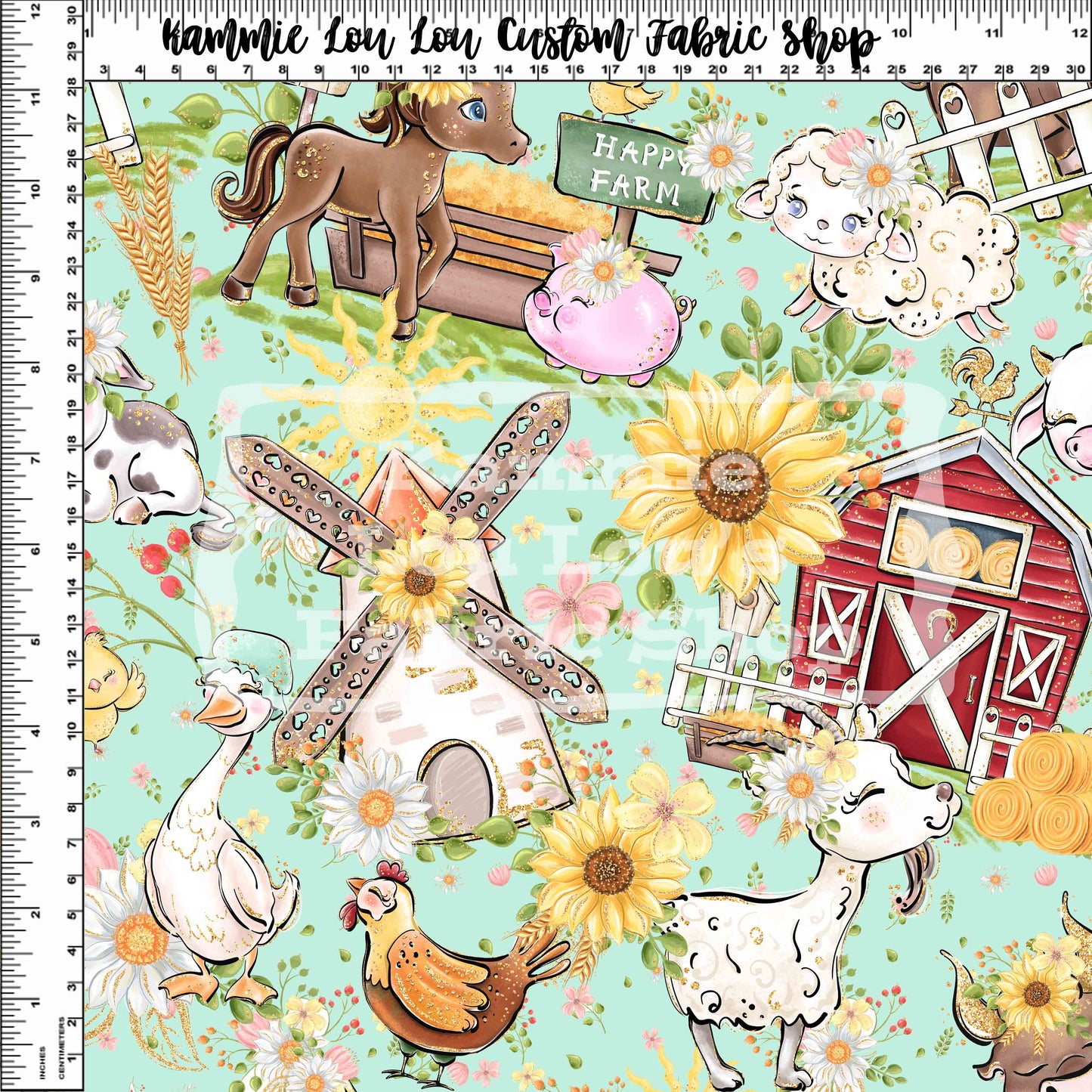 R113 Pre-Order: Farm Days - Main Toss - Aqua - Regular Scale