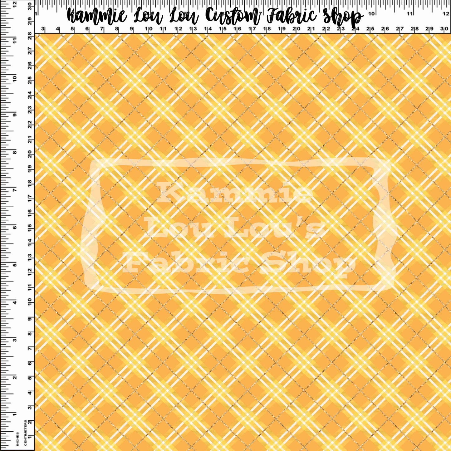 R113 Pre-Order: Farm Days - Yellow Plaid - 1 inch scale