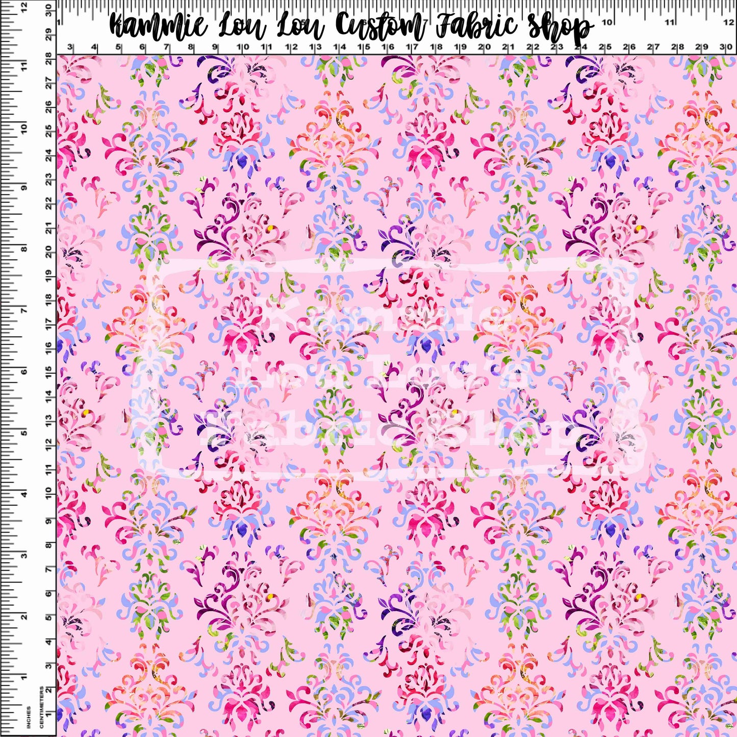 R114 Pre-Order Charmed Florals - Pink Damask