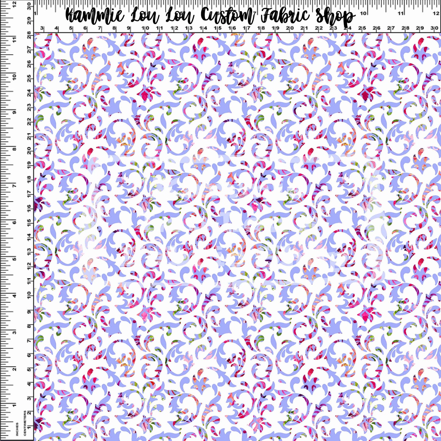 R114 Pre-Order Charmed Florals - White Damask