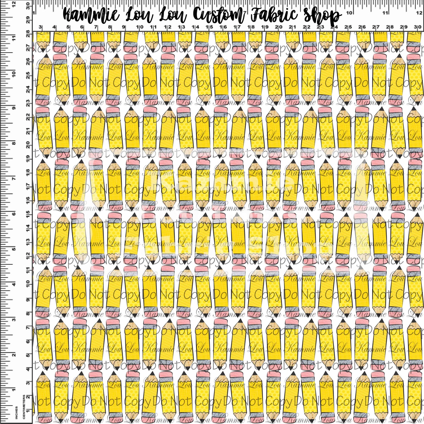 R115 Pre-Order - Back to School 2022 - Pencils on White - Small Scale