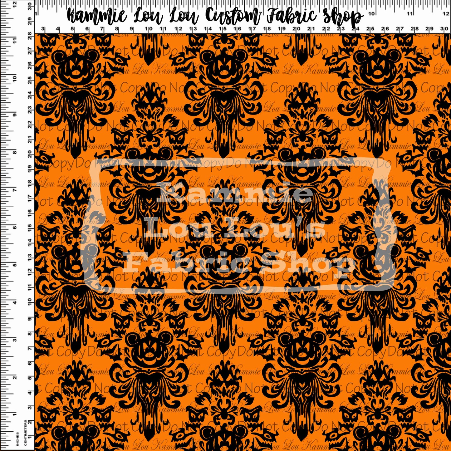 R118 Pre-Order - Not So Haunted Halloween - Wallpaper - Orange