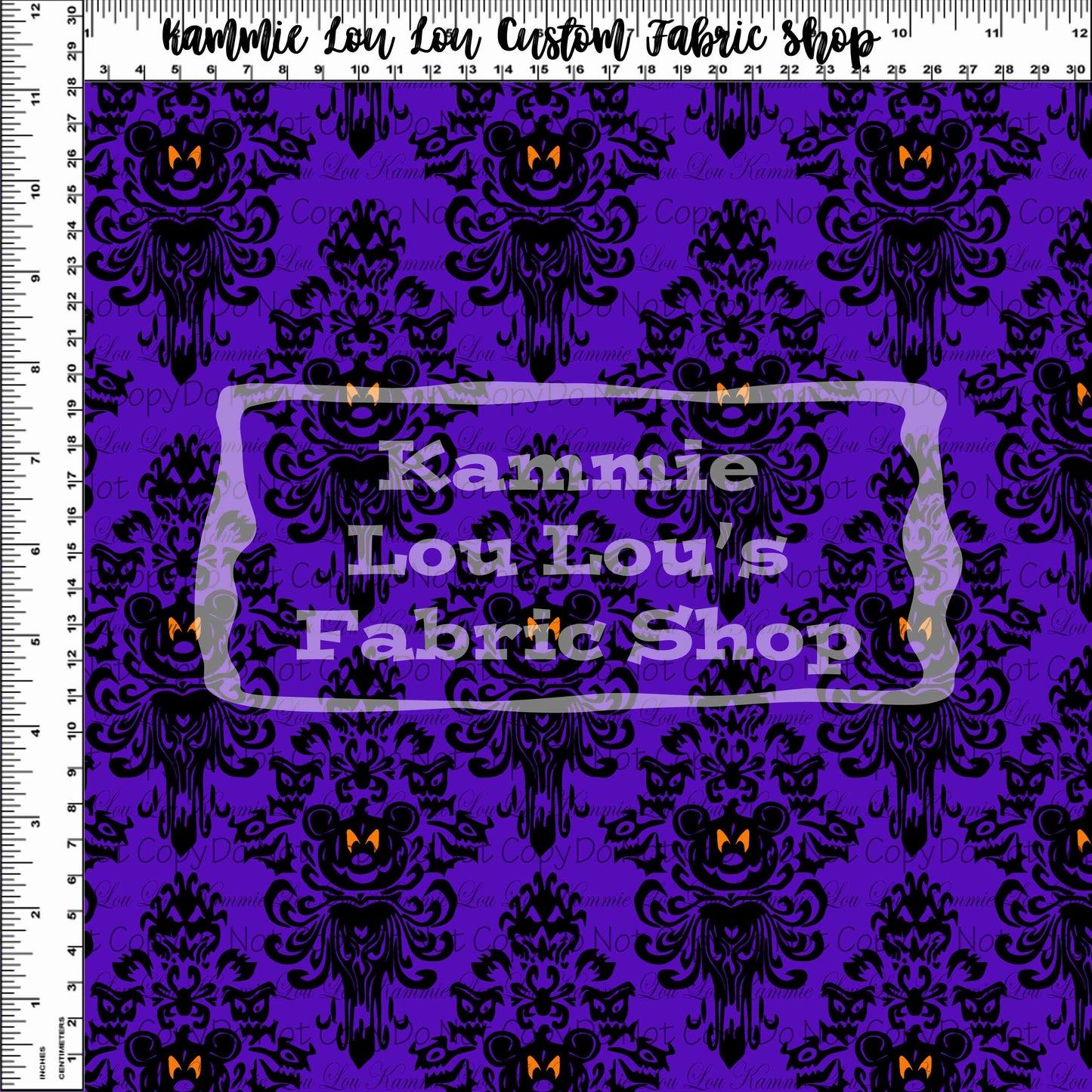R118 Pre-Order - Not So Haunted Halloween - Wallpaper - Purple
