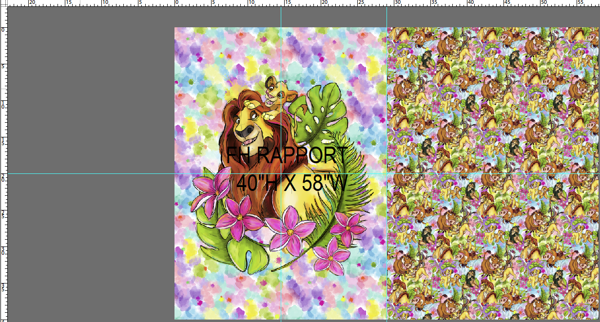 R119 Pre-Order Born to Be King - KID BLANKET PANEL (58H x 40W)
