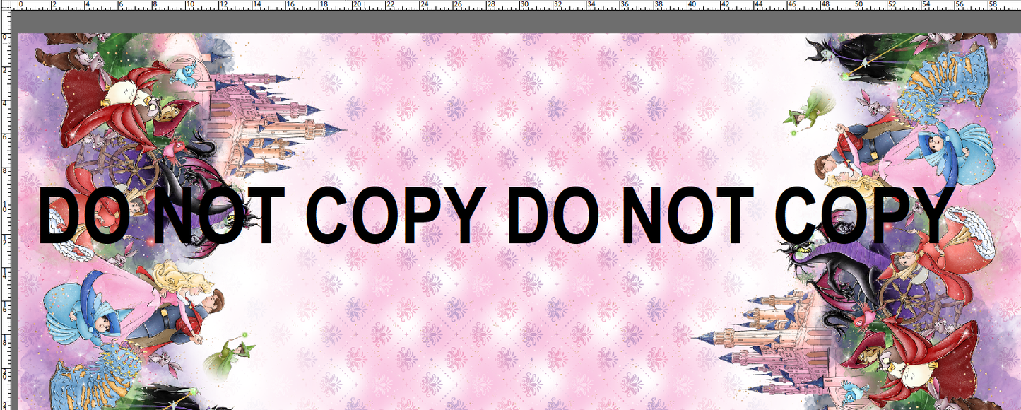 R119 Pre-Order Once Upon a Dream - BEAUTY SIDE - Double Border - Pink
