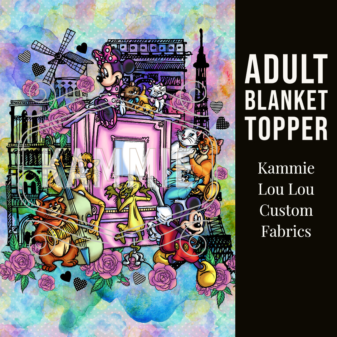 R120 Pre-Order - Ville De L'Amour - Adult Blanket Panel (58W x 72H)
