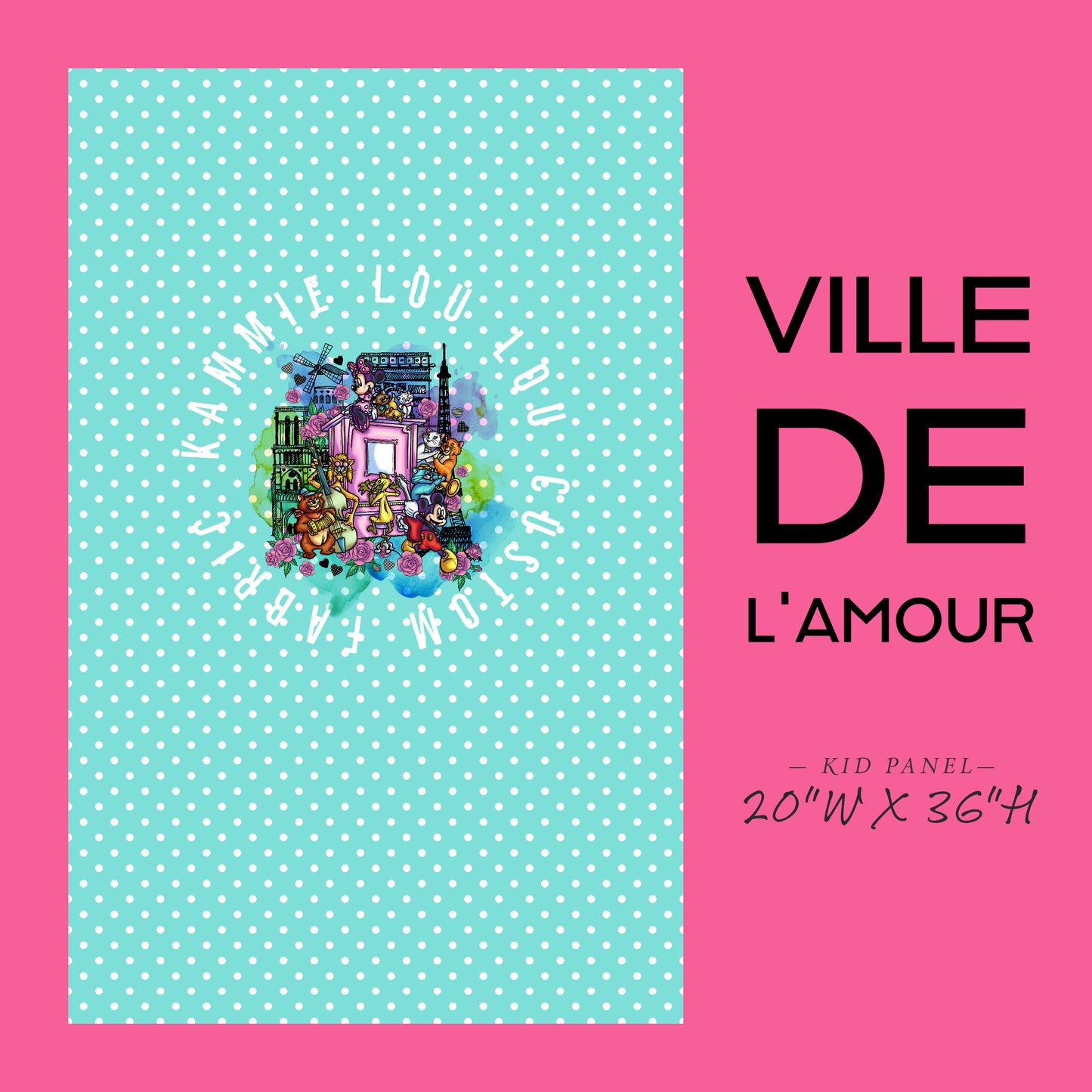 R120 Pre-Order - Ville De L'Amour - Panel - KID - Teal