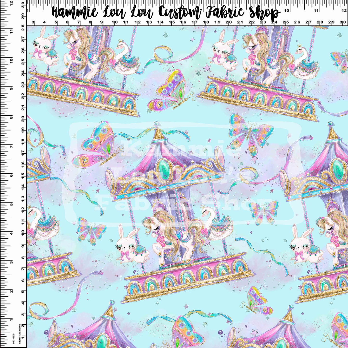 R120 Pre-Order - Whimsical Carousel Carousel - Regular Scale - Blue
