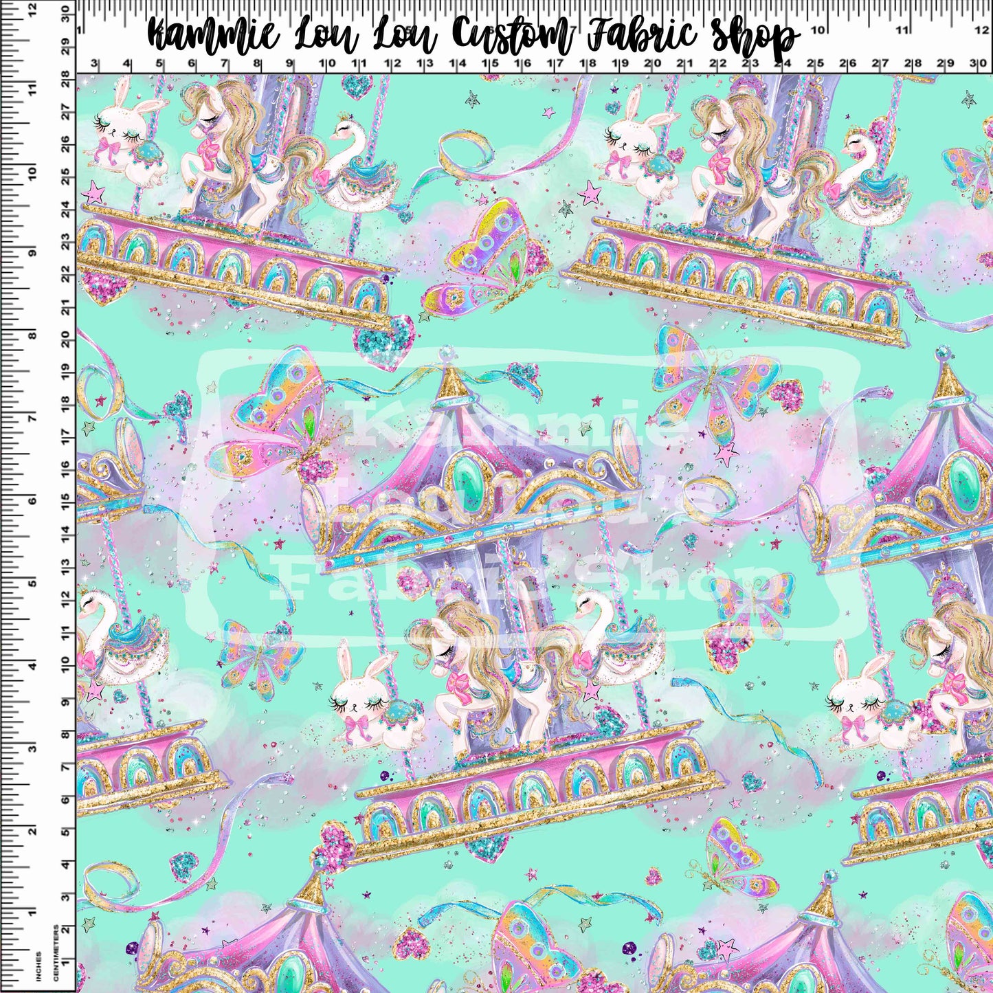 R120 Pre-Order - Whimsical Carousel Carousel - Regular Scale - Teal