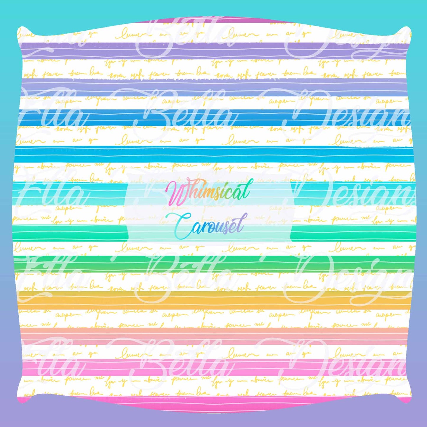 R120 Pre-Order - Whimsical Carousel Pony Stripes
