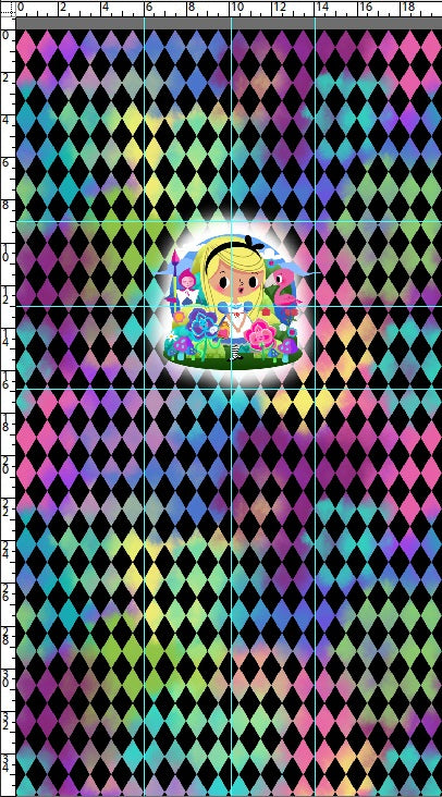 R123 Pre-Order Wonderland - PANEL - BLK DIAMOND - KID