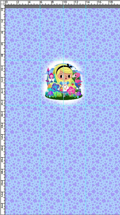 R123 Pre-Order Wonderland - PANEL - Purple - KID