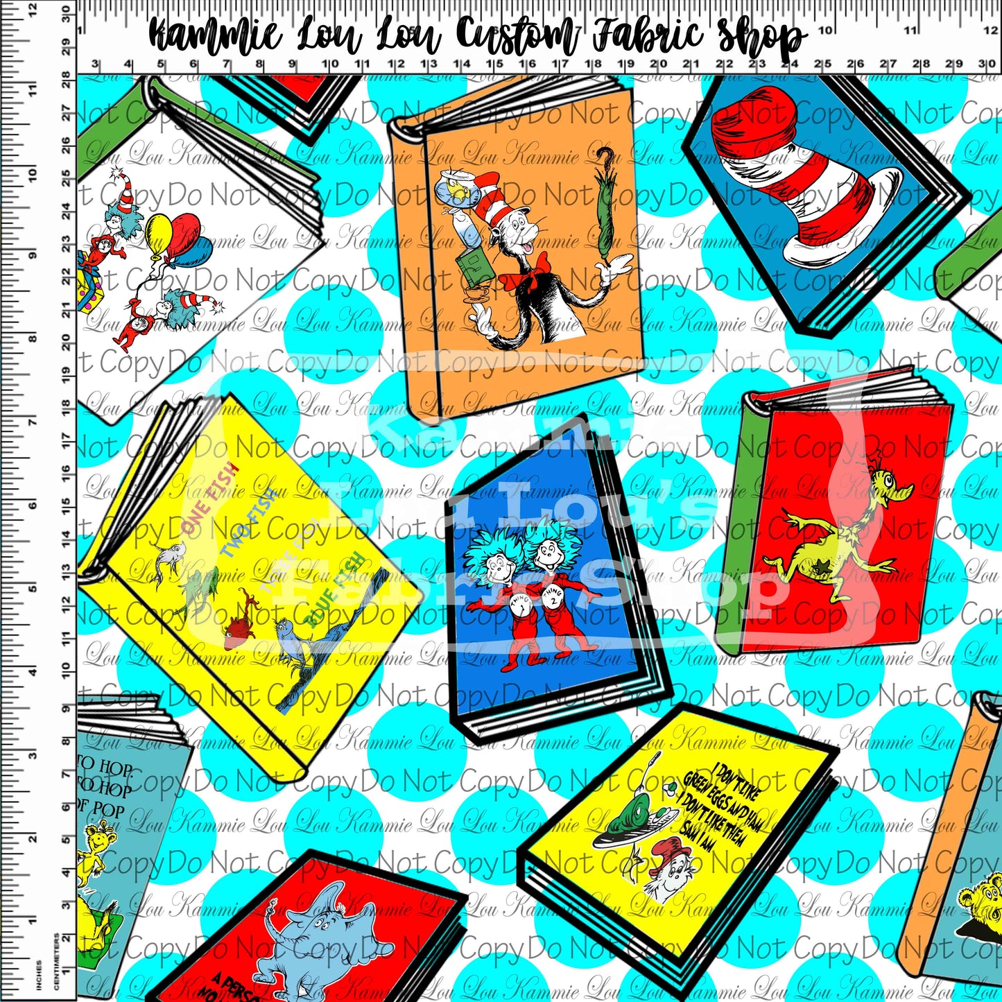 R124 Pre-Order Crazy Cat - Classic Books - Aqua Dot