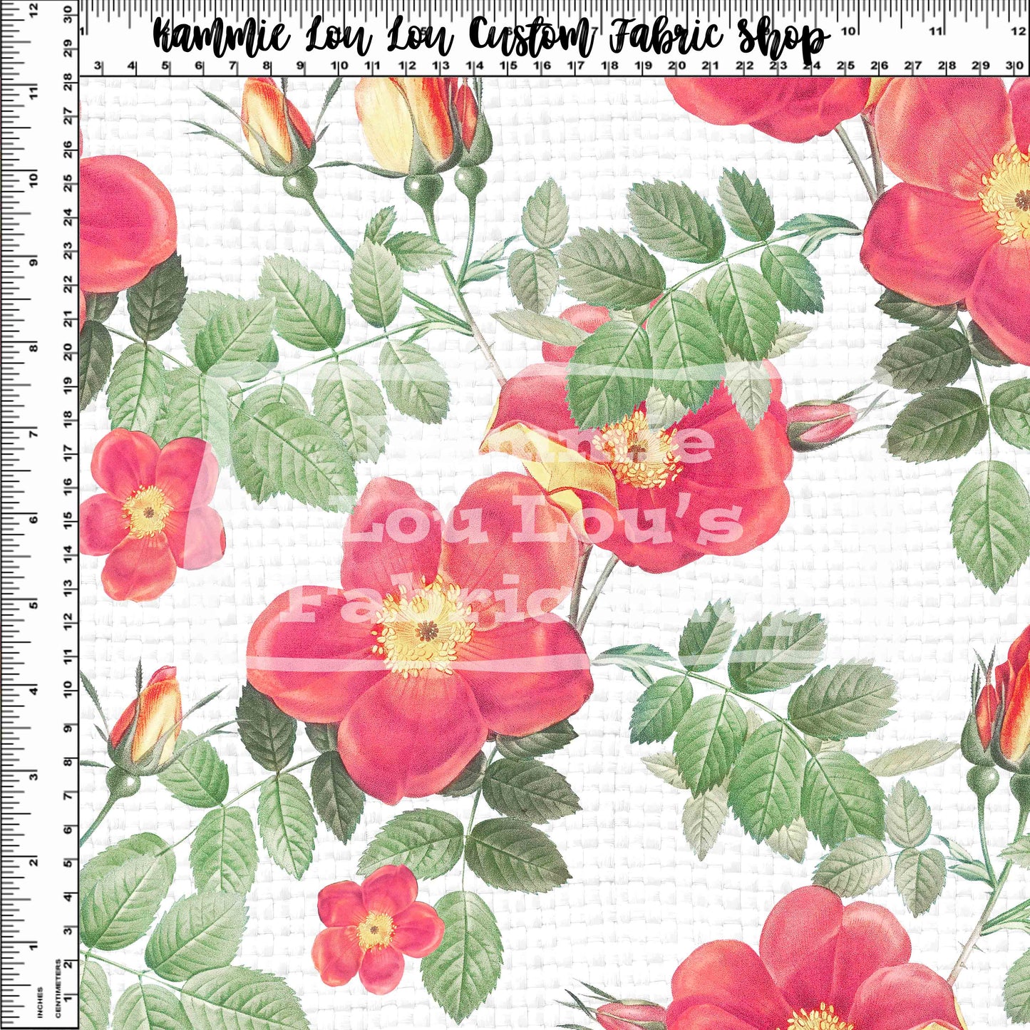R124 Pre-Order Vintage Florals - Vintage_Floral_08 - White