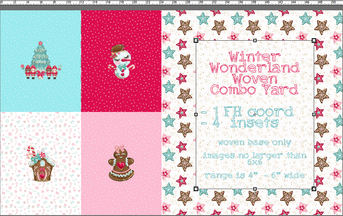 R124 Pre-Order Winter Wonderland - Woven Combo Yard