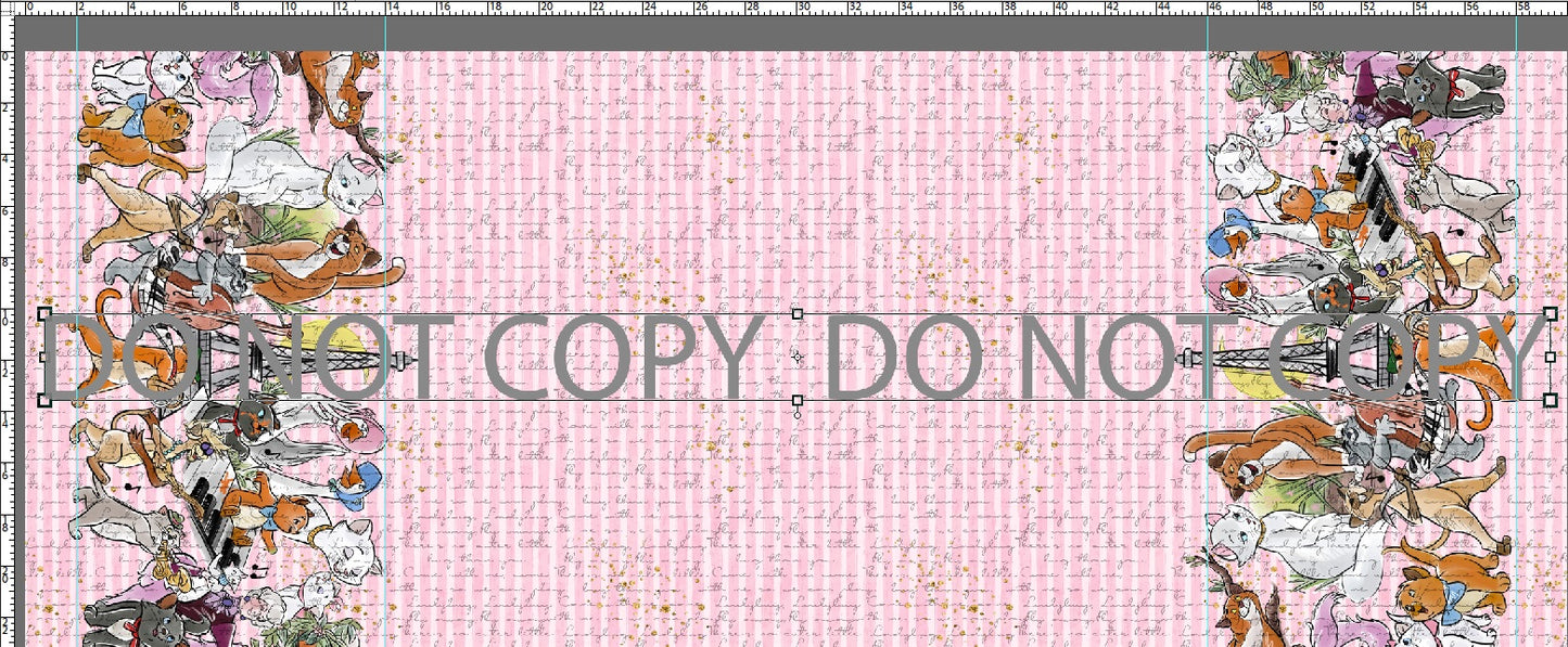 R95 Pre-Order Cool Cats - Double Border Pink
