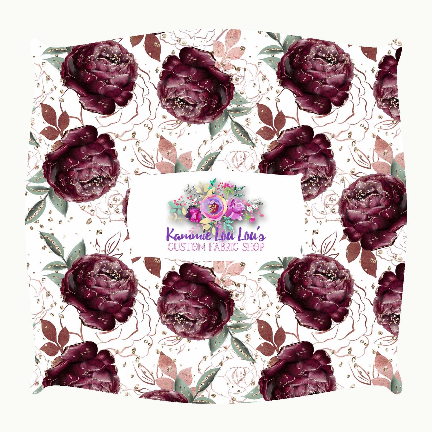 R96 Pre-Order Fall Elegance - Burgundy Flower Toss