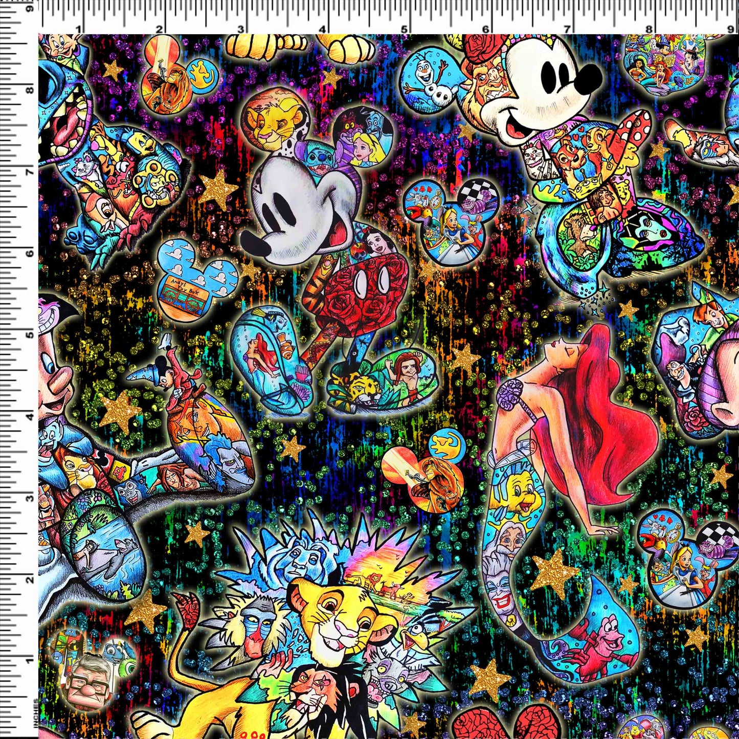 R122 Pre-Order: Blank-a-palooza - 25K Celebration Magic Art - Coordinating Fabric