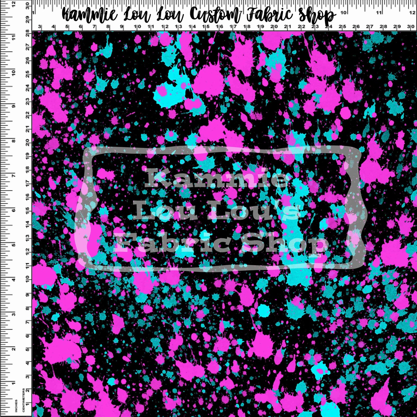Endless Essentials : Paint Splatter - Neon Pink Blue Remix