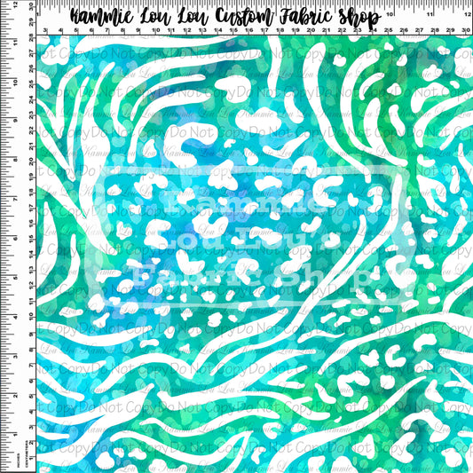 Magical Wilderness Expedition - Animal Print - Teal