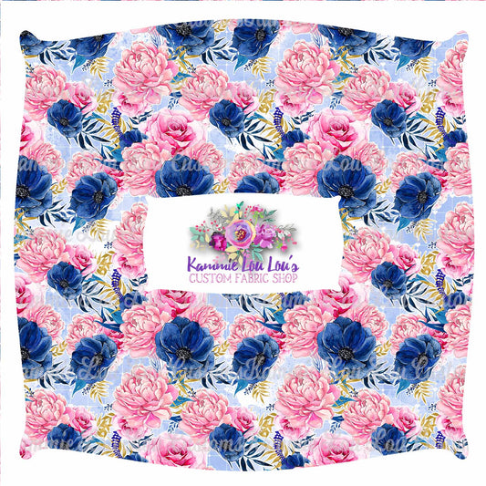 R45 Pre-Order Up Up and Away - Floral Blue