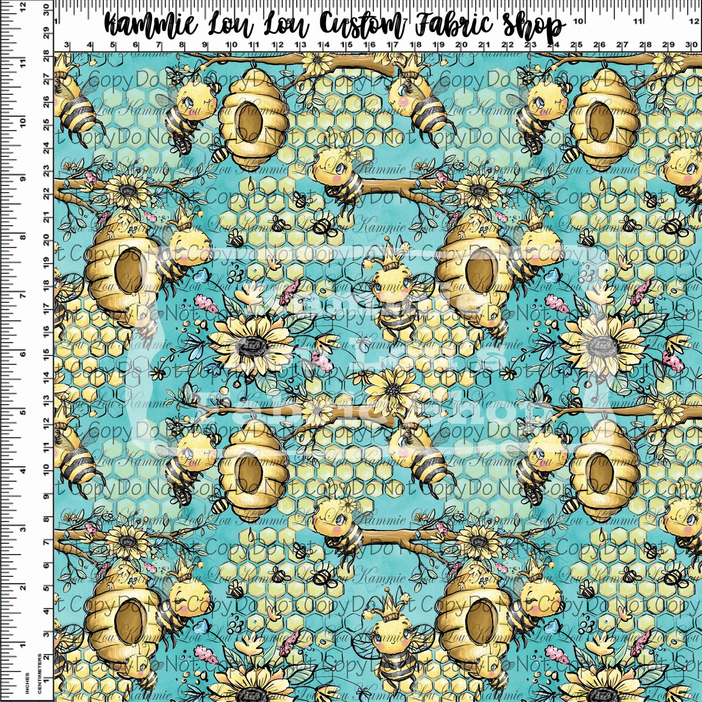 R88 Pre-Order Bee My Honey Bee - Main Teal - Tiny Scale