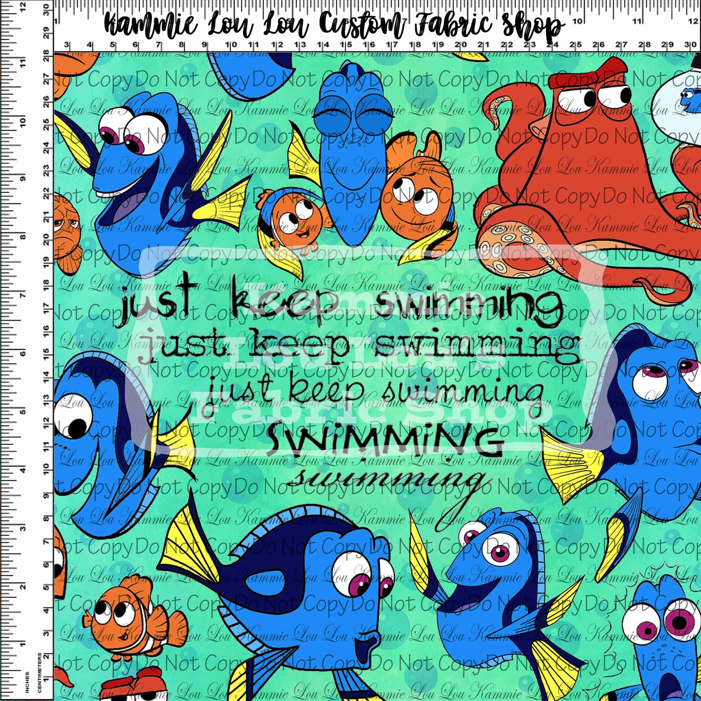 R91 Pre-Order Keep Swimming - Main Design BUBBLES - Regular Scale