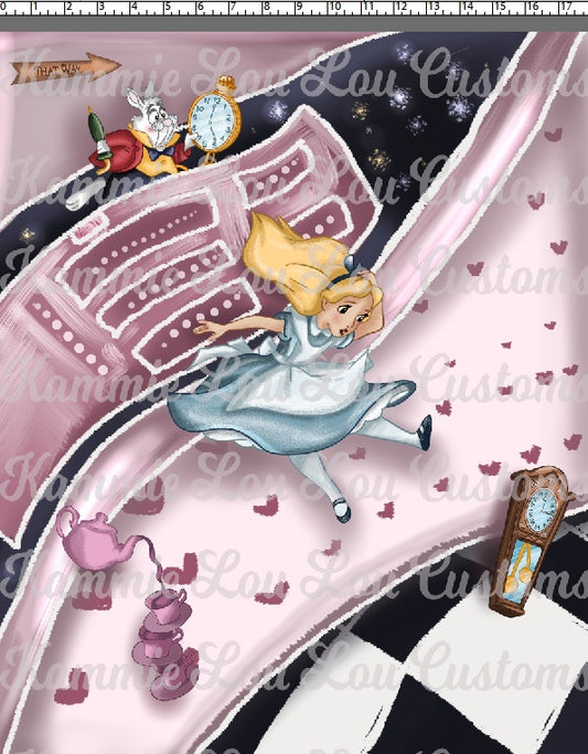 Magical Vacation - All Stacked Up - Illustration Panel - Rabbit Hole - Falling