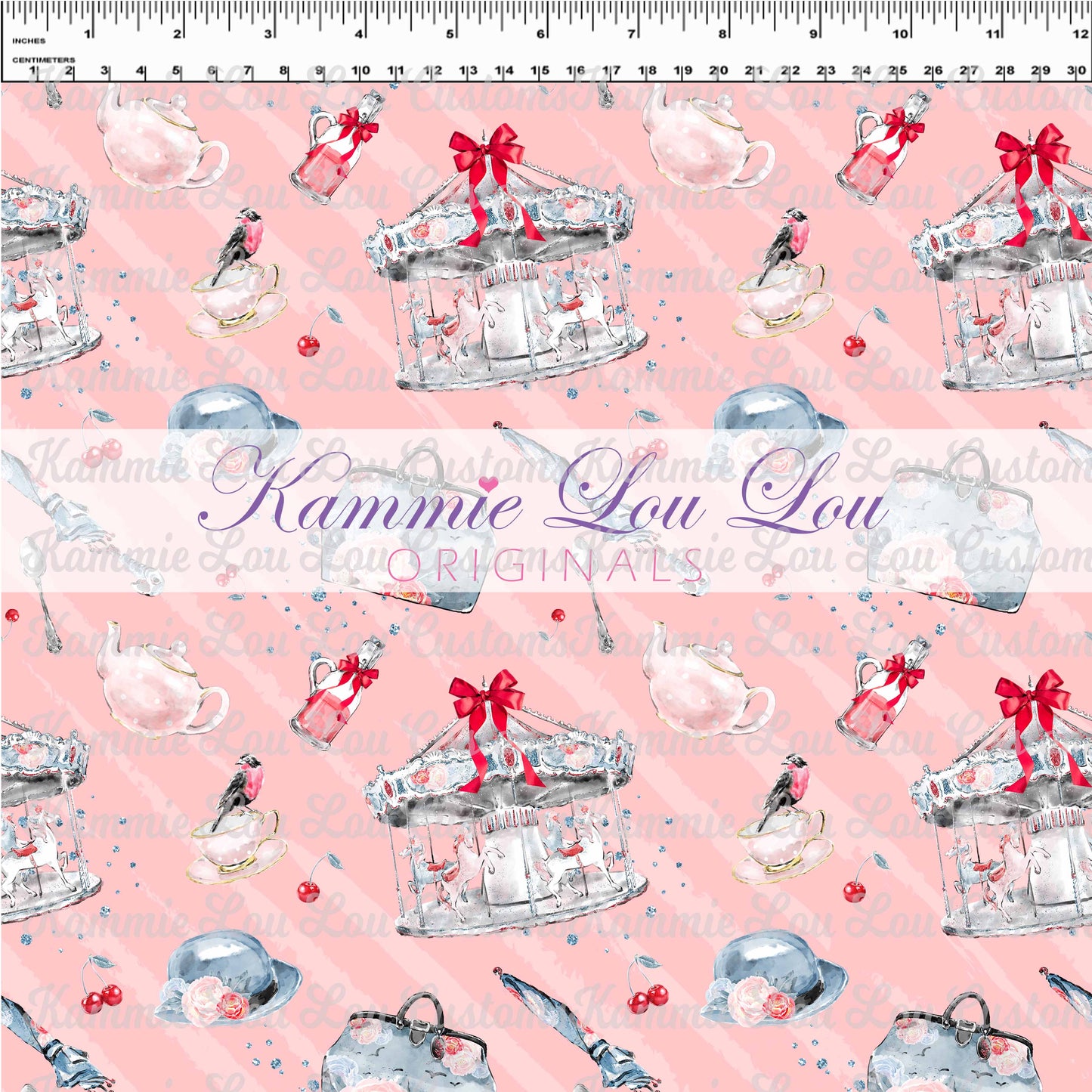 R119 Pre-Order Cherry Tree Lane - Pink Mini Toss