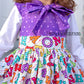R117 Pre-Order: School Days - Blackboard Collection - Letter Toss White Dots