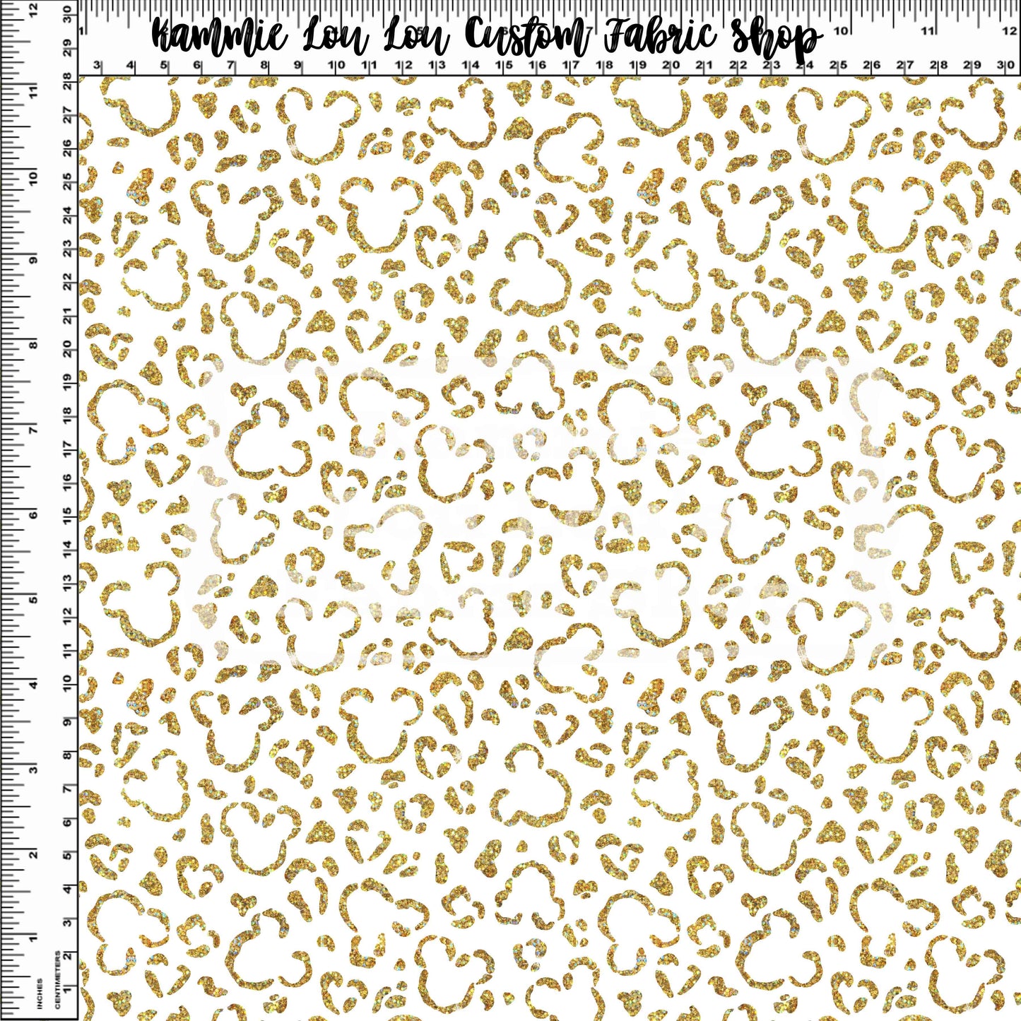 Endless Essentials Pre-Order - Wild Silhouettes - Gold Glitter on White - Small Scale