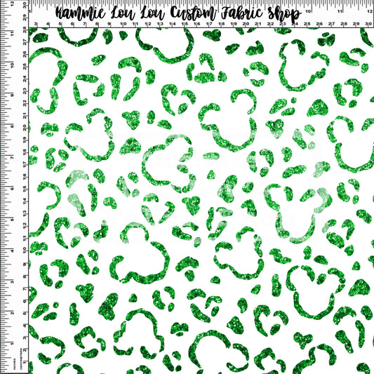 Endless Essentials Pre-Order - Wild Silhouettes - Green Glitter on White - Regular Scale
