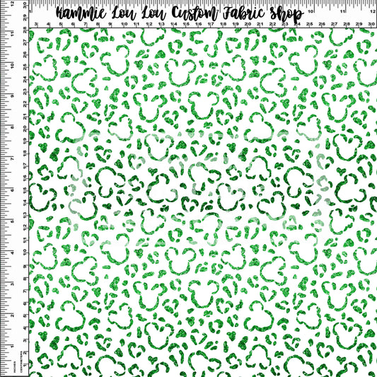 Endless Essentials Pre-Order - Wild Silhouettes - Green Glitter on White - Small Scale