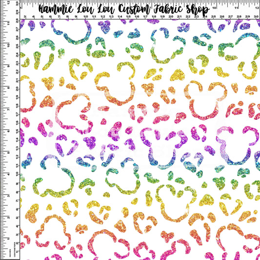 Endless Essentials Pre-Order - Wild Silhouettes - Rainbow Glitter on White - Regular Scale